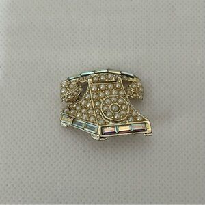 Vintage Pell Telephone Brooch